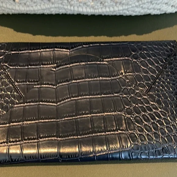BCBG Deep Navy “Harlow” Envelope Clutch.  Tags attached. - Picture 7 of 9